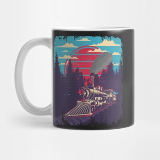 WARNING I MAY SPONTANEOUSLY START TALKING ABOUT TRAINS - STEAM ENGINE - VINTAGE TRAIN Mug